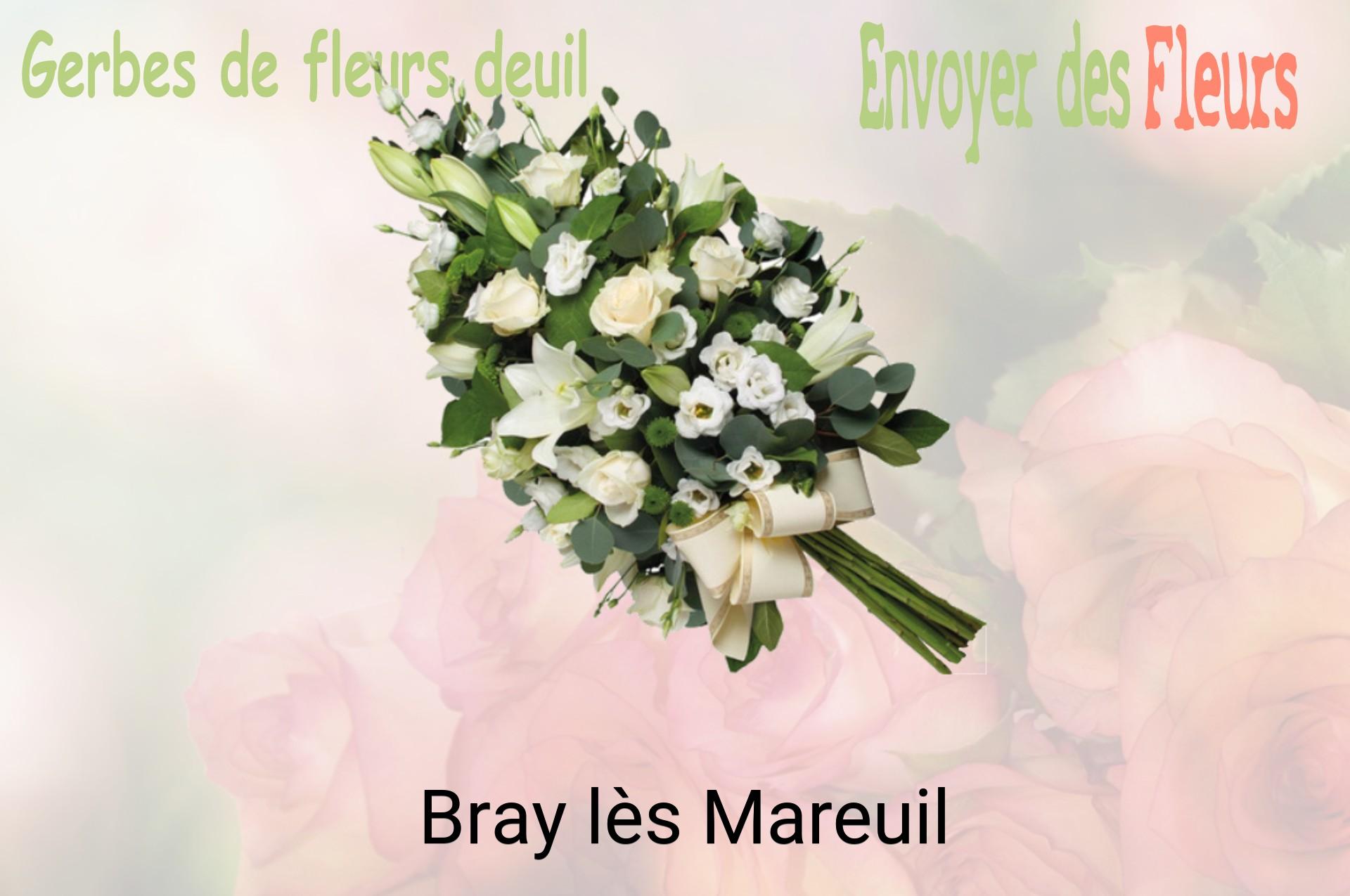 Gerbe de fleurs de deuil livrée à Bray-lès-Mareuil